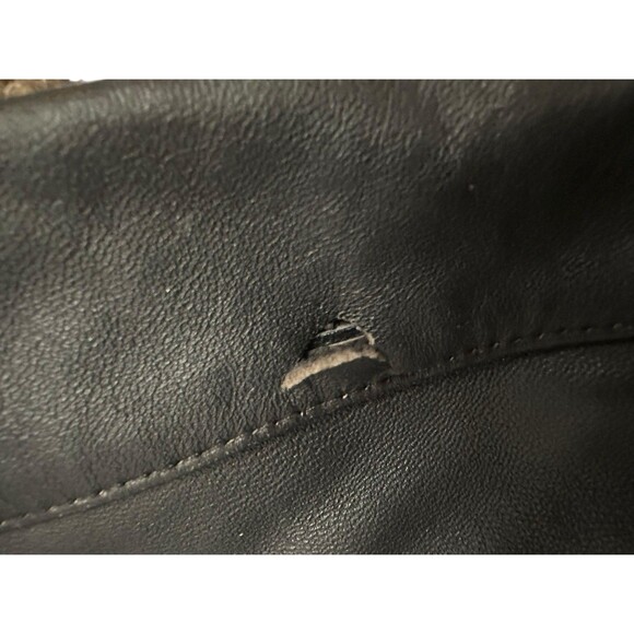 Ying Ying of Nevada Black Leather Jacket Studded Sz S Grunge Goth Y2K Rare Biker - Picture 8 of 16